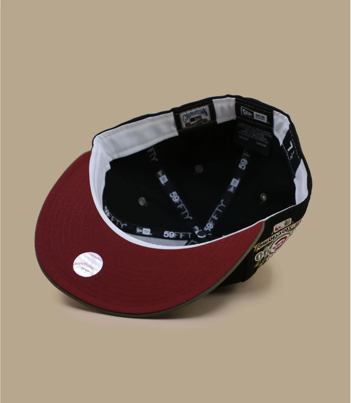 NEW ERA Side Patch 59Fifty Chicago Cubs Black New Olive â Image 7