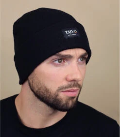 Tessy Cuff Beanie Black